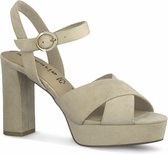 Tamaris Dames Sandaaltje 1-1-28083-36 418 beige smal Maat: 40 EU