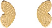 Go Dutch Label Oorknop half vlinder Goud E1801-2