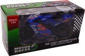 Johntoy Motor Super Bike 8 Junior 1:24 Die-cast Blauw/zwart