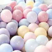 100 Pieces Premium Pastel Balloons| Colored Mix| Decoratie|Partij Sieren| MagieQ
