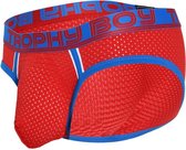 Andrew Christian Trophy Boy Mesh Brief - Maat XL - Rood - Heren slip - Mannen Ondergoed