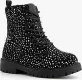 Blue Box meisjes veterboots - Zwart - Maat 29