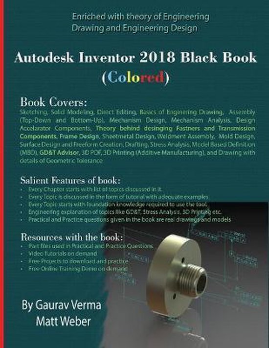 Autodesk Inventor 2018 Black Book (Colored) - cover
