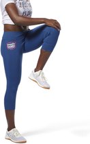 Reebok Rc Chase 3/4 Tight Games Dames legging blauw
