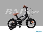 Kinderfiets / Zwart / AMIGO BMX Fun 14 Inch. sporten.