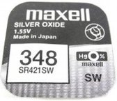 Maxell 348 / SR421SW zilveroxide knoopcel horlogebatterij 1 stuk