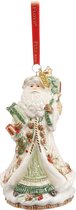 Goebel® - Fitz and Floyd | Kersthanger "Kerstman 2019" | Kerst ornament, 12cm