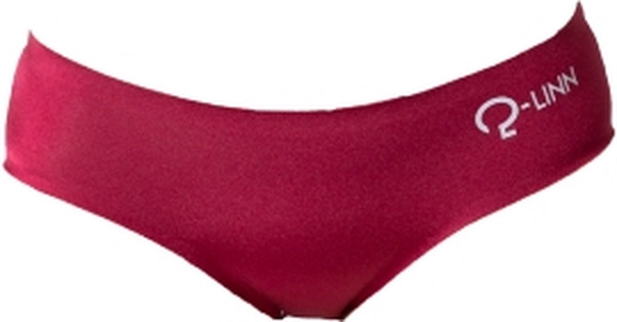 dames slip sport boxer, naadloos, deep red / bordeaux rood