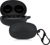 kwmobile Hoes voor realme Buds Air 2 Neo - Siliconen cover voor oordopjes in zwart