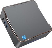 ACEPC - 4K HD - Mini Desk Computer - 8GB RAM - 256GB SSD Opslaggeheugen - Intel J4125 - Grijs - Windows 10 Pro