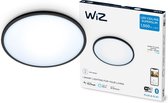 WiZ Plafonnier Superslim 16 W, Éclairage de plafond intelligent, Wi-Fi/Bluetooth, Noir, LED, Ampoule(s) non remplaçable(s), 2700 K
