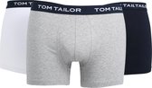 Tom Tailor 3- Pack Long Pants  - Navy/wit/grijs gemeleerd - Maat 2XL