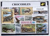 Krokodillen – Luxe postzegel pakket (A6 formaat) : collectie van verschillende postzegels van krokodillen – kan als ansichtkaart in een A6 envelop - authentiek cadeau - kado - geschenk - kaart  - Crocodylidae - alligator - kaaiman - gaviaal