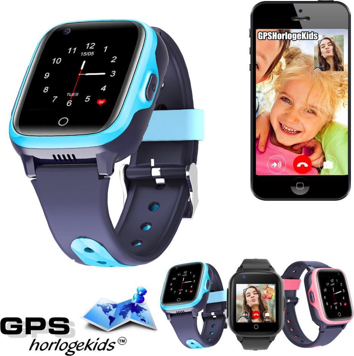 GPSHorlogeKids© GPS horloge kind smartwatch kinderen