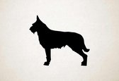 Silhouette hond - Berger Picard - L - 75x87cm - Zwart - wanddecoratie