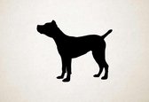 Silhouette hond - Cane Corso - M - 60x73cm - Zwart - wanddecoratie