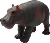Speelgoed nijlpaard - Wild Dier - Speelfiguur - 18 x 7  x 10 cm - Afrika - Savanne