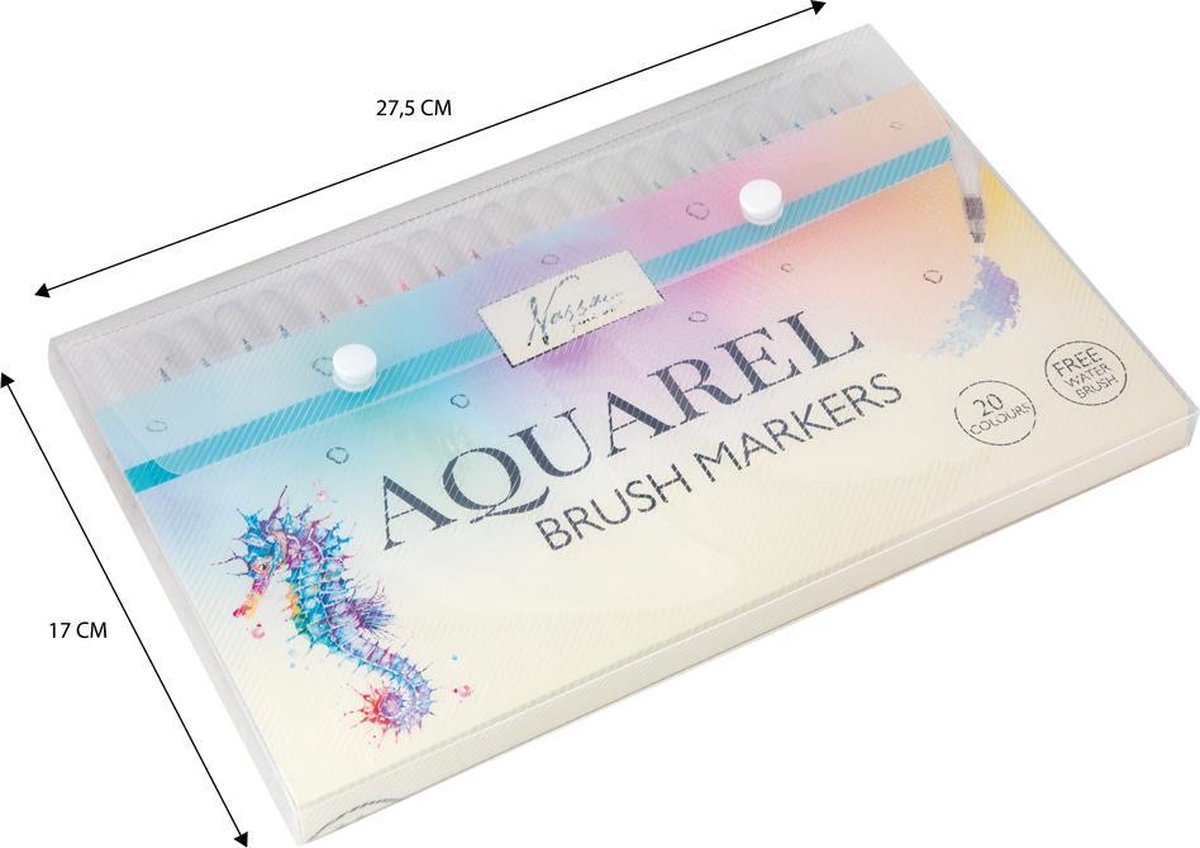 Brushpennen 20pcs - 1 waterbrush - Penseelstiften - Bullet journal - Handlettering set - Fineliners — afbeelding 9