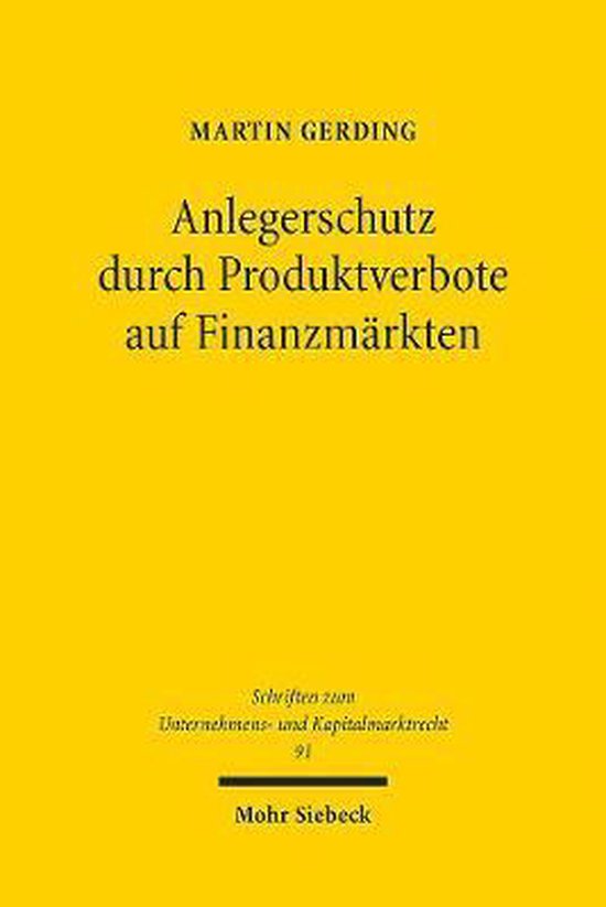 Schriften zum Unternehmens- und Kapitalmarktrecht- Anlegersc ... - cover
