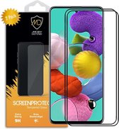 2-Pack Samsung Galaxy A51 Screenprotectors - MobyDefend Gehard Glas Screensavers - Zwarte Randen - Screen Protectors - Glasplaatjes Geschikt Voor: Samsung Galaxy A51