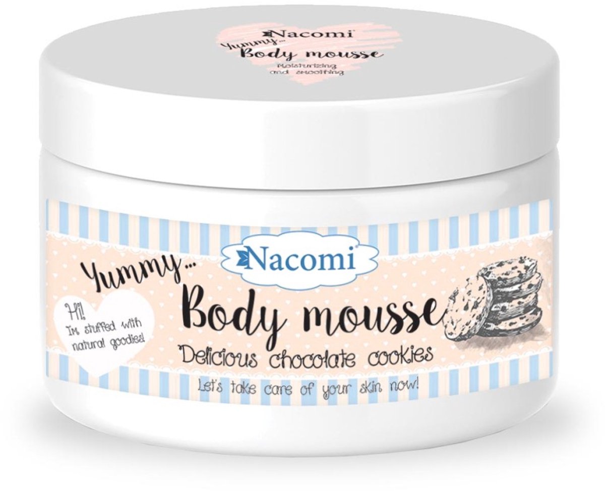 Nacomi Body Mousse - Delicious chocolate cookie 180ml.