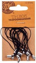 Sieraden Hanger accessoire sleutel / telefoon - Telefoonhanger - 12 stuks