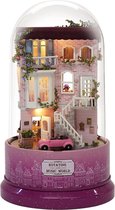 DIY Miniature kit - Schattige roterende kamer muziek wereld Meet at the corner