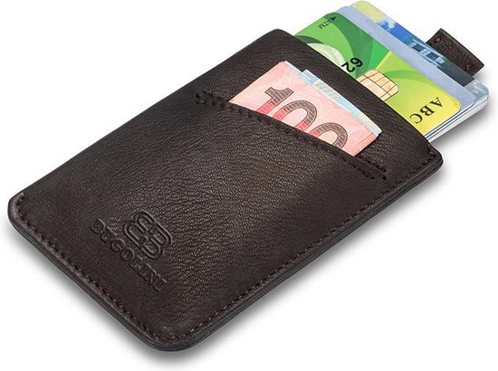 vitaliteit Sluier Andes BUGOLINI UTILIS - Lederen portemonnee - Compacte kaarthouder - Creditcard  Houder - 20... | bol.com