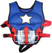 Zwemvest kinderen - Superhero - Blauw - Captain America 5-10 jaar Zwemvest Kind - 3D  - Zwemvestje - Drijfvest
