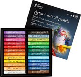 Gallery Pastel à l'huile Premium, divers coloris, L: 7 cm, épaisseur 10 mm, 24 pièces / 1 boîte