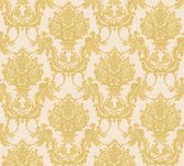 A.S. Création behangpapier barokprint goud, geel en crème - AS-344924 - 53 cm x 10,05 m