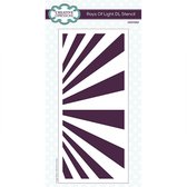 Creative Expressions Stencil - Zonnestralen - 8,9 x 19,7cm - herbruikbaar