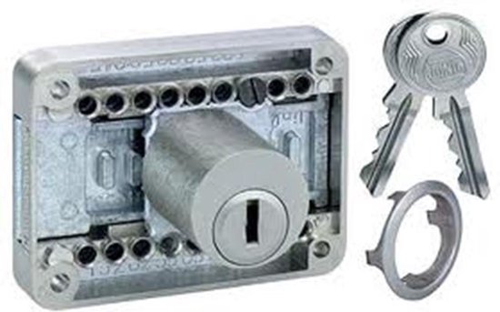 Serrure de meuble monopoint 2828 - avec distance de recul réglable Serrure de meuble monopoint 2828 - avec distance de recul réglable