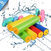 Waterpistool - Zinaps Waterpistool Speelgoed voor kinderen, 6 Pack Foam Water Blaster Set Pool Toy Zwembad Beach Outdoor Play- (WK 02127)