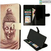 Bookcase Buddha Goud - Samsung Galaxy A22 5G - Portemonnee hoesje