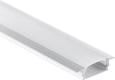 PL8 Subra aluminium profiel 2m voor LED strips + afdekking helder