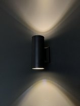 Lura Life - Design Wandlamp met standaard - LED - Zwart - 3000K Warm wit - IP65 Waterdicht - Muurlamp - Geschikt voor binnen & buiten