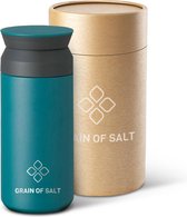 Grain of Salt® Premium Thermosfles / Isoleerfles - 350ml - RVS - Blauw