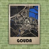 Plaatsplattegrond Stadsplattegrond 3D Gouda Deluxe