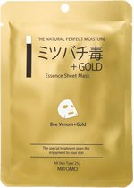 MITOMO Premium Gold & Bee Venom Gezichtsmasker - Vermindert Stress, Rimpels, Acne, Puistjes en Huidveroudering - Face Mask Beauty - Gezichtsverzorging Masker