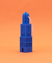 Kerstbal Domtoren Utrecht - kerstboomhanger 3D geprint - Blauw