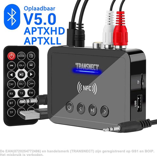 Émetteur/récepteur Bluetooth 5.0 - Adaptateur audio sans fil AUX/SPDIF