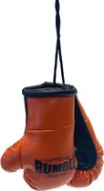 Rumble Mini Carhanger Bokshandschoen Oranje-Zwart Mini bokshandschoenen