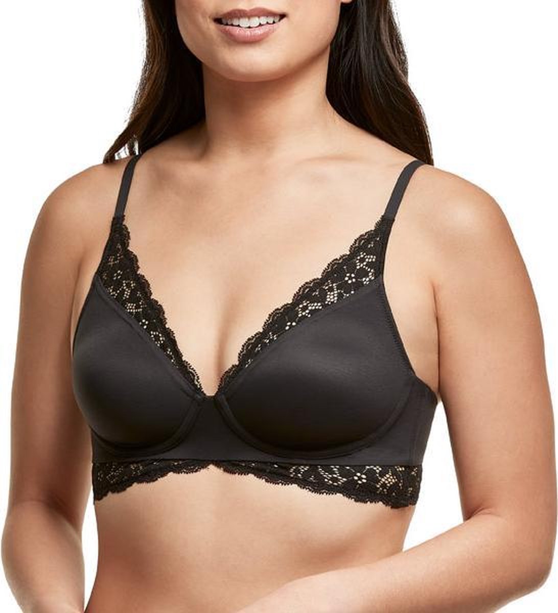 Maidenform Pure Comfort Convertible Bralette Vrouwen Beha - Zwart - Maat 75 C