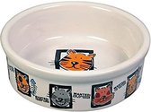 Trixie Kattenvoerbak 200 Ml 12 Cm Keramiek Wit/oranje