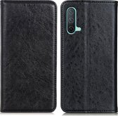 OnePlus Nord CE Hoesje - Mobigear - Cowboy Serie - Kunstlederen Bookcase - Zwart - Hoesje Geschikt Voor OnePlus Nord CE