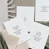 Wenskaarten luxe set van 4 gedichten - Liefde | Poezie Kaartenset Ansichtkaart | Tijdloos cadeau (A6)