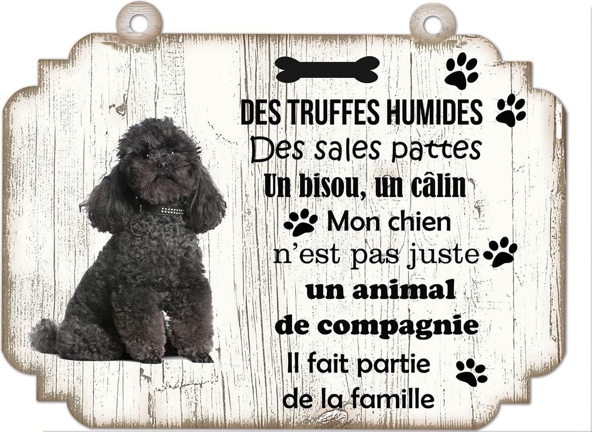 Tableau Déco - Noir Caniche