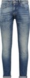 Blauwe Cars Jeans spijkerbroek, slim fit model met lichte wassing en omgerolde broekspijpen.