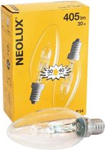 NEOLUX (OSRAM) MULTIPACK 2x Halogeenlamp B35 - 30W E14 Warm Wit 2700K | Vervangt 40W | Dimbaar